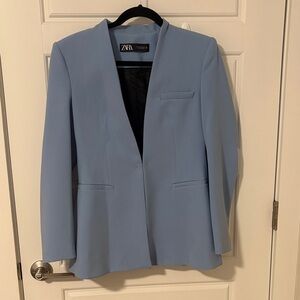 Zara Women's Light Blue Blazer